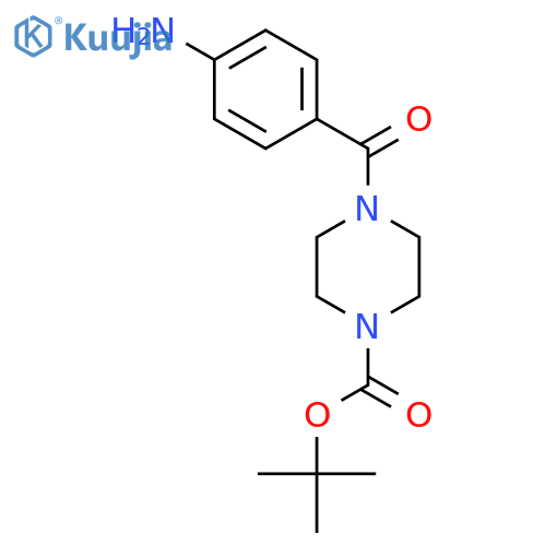 tert-Butyl 4-(4-Aminobenzoyl)tetrahydro-1(2H)-pyrazinecarboxylate structure