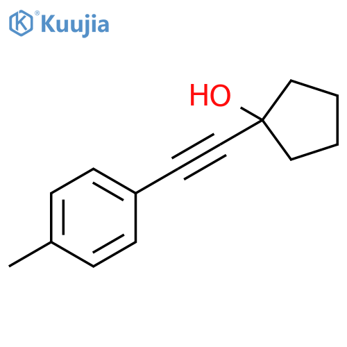 Cyclopentanol, 1-[2-(4-methylphenyl)ethynyl]- structure