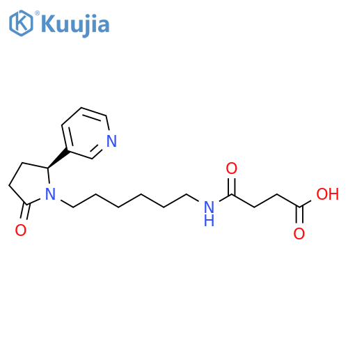 Butanoic acid,4-oxo-4-[[6-[(5S)-2-oxo-5-(3-pyridinyl)-1-pyrrolidinyl]hexyl]amino]- structure