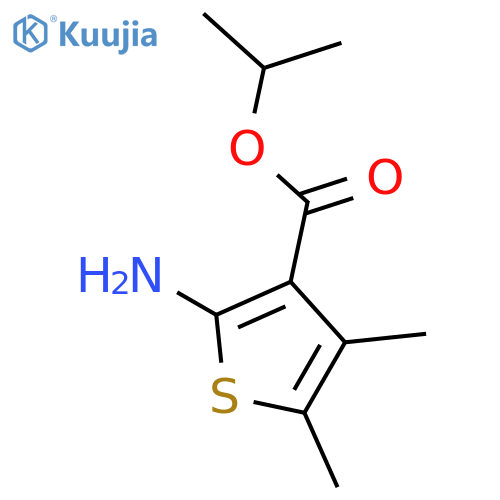 Isopropyl 2-amino-4,5-dimethylthiophene-3-carboxylate structure