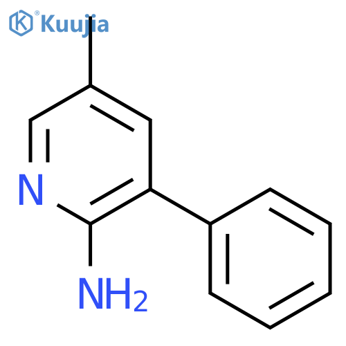 2-Pyridinamine, 5-methyl-3-phenyl- structure