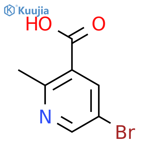 5-Bromo-2-methylnicotinic acid structure