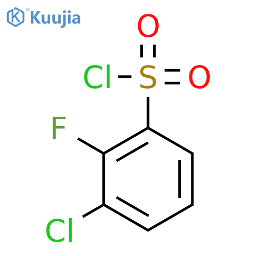 3-Chloro-2-fluorobenzenesulfonyl chloride structure