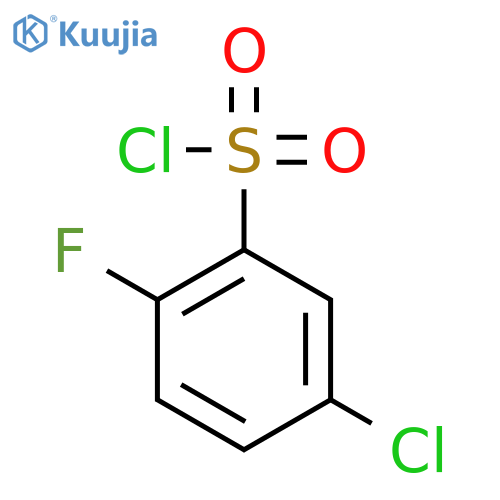5-chloro-2-fluorobenzene-1-sulfonyl chloride structure