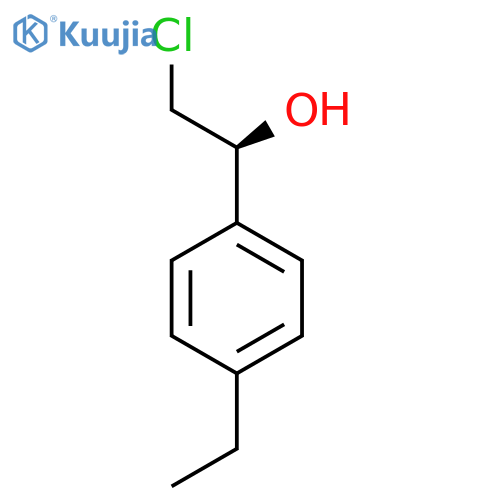 (1S)-2-chloro-1-(4-ethylphenyl)ethan-1-ol structure