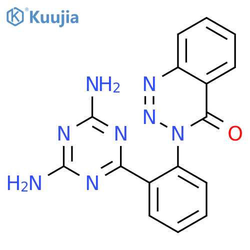 1,2,3-Benzotriazin-4(3H)-one,3-[2-(4,6-diamino-1,3,5-triazin-2-yl)phenyl]- structure