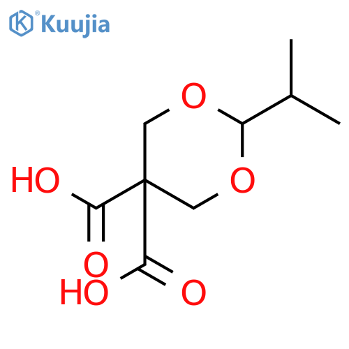 2-Isopropyl-5,5-dicarboxy-1,3-dioxane structure