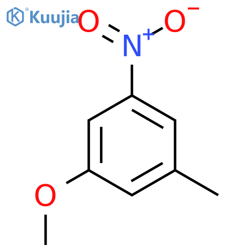 1-Methoxy-3-methyl-5-nitrobenzene structure