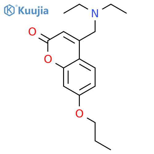 4-(N,N-Diethylaminomethyl)-7-propoxycoumarin structure