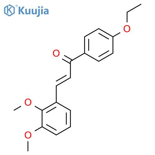 (2E)-3-(2,3-Dimethoxyphenyl)-1-(4-ethoxyphenyl)prop-2-en-1-one structure