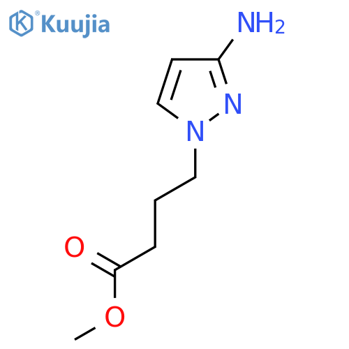 Methyl 4-(3-amino-1h-pyrazol-1-yl)butanoate structure