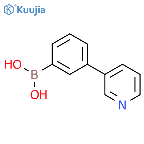 (3-(Pyridin-3-yl)phenyl)boronic acid structure