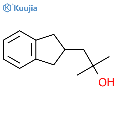 1-(2,3-dihydro-1H-inden-2-yl)-2-methylpropan-2-ol structure