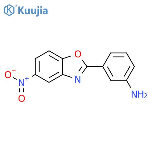 3-(5-Nitro-benzooxazol-2-yl)-phenylamine structure