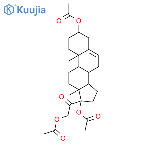 Pregn-5-en-20-one,3,17,21-tris(acetyloxy)-, (3b)- (9CI) structure