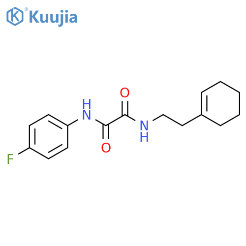 N-[2-(cyclohex-1-en-1-yl)ethyl]-N'-(4-fluorophenyl)ethanediamide structure