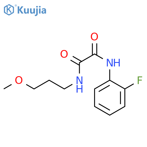 N'-(2-fluorophenyl)-N-(3-methoxypropyl)ethanediamide structure