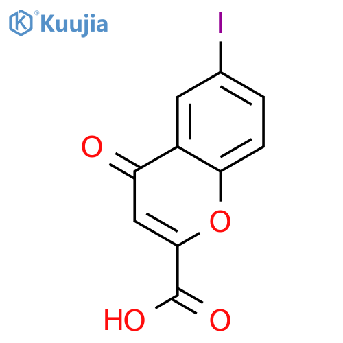 6-iodo-4-oxo-4H-chromene-2-carboxylicacid structure