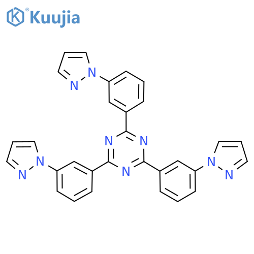 2,4,6-Tris(3-(1H-pyrazol-1-yl)phenyl)-1,3,5-triazine structure