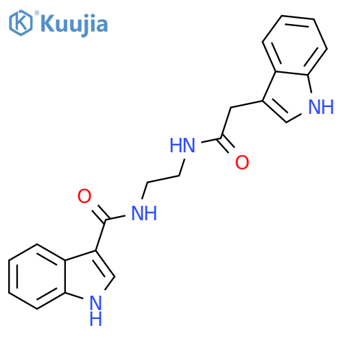 N-[2-[[2-(1H-Indol-3-yl)acetyl]amino]ethyl]-1H-indole-3-carboxamide structure