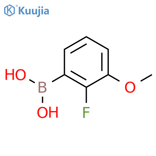 (2-fluoro-3-methoxyphenyl)boronic acid structure