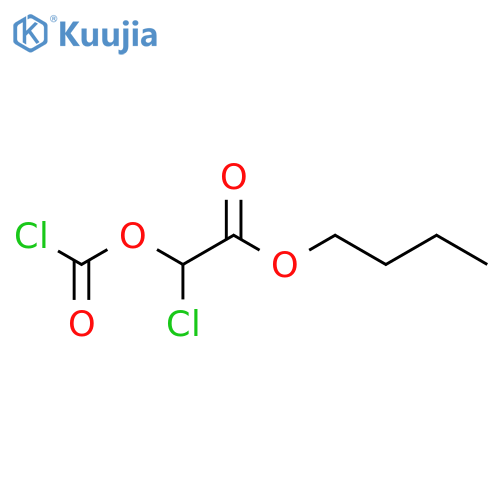 Acetic acid, chloro[(chlorocarbonyl)oxy]-, butyl ester structure