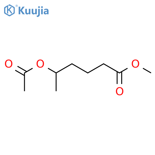 Hexanoic acid,5-(acetyloxy)-, methyl ester structure