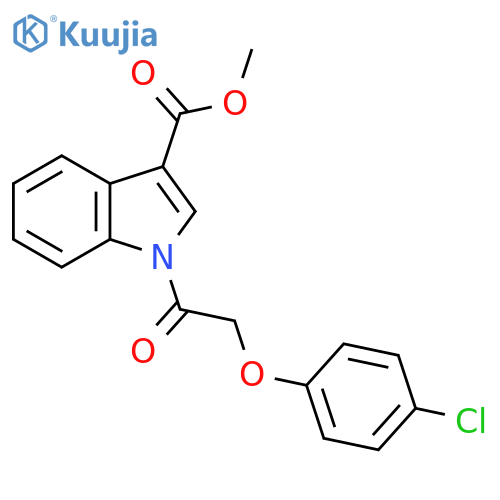 Methyl 1-[2-(4-chlorophenoxy)acetyl]indole-3-carboxylate structure