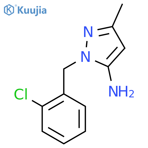 1-(2-Chlorobenzyl)-3-methyl-1H-pyrazol-5-amine structure
