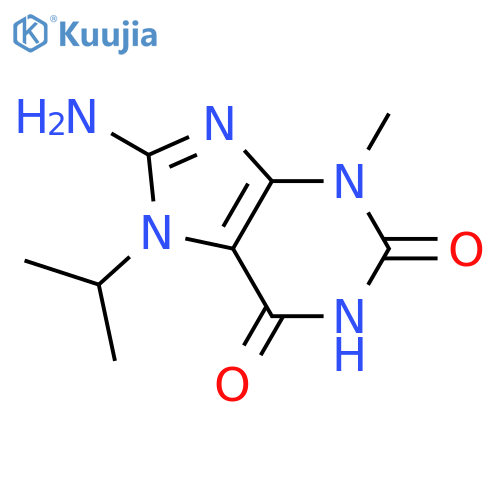 8-Amino-7-isopropyl-3-methyl-3,7-dihydro-purine-2,6-dione structure