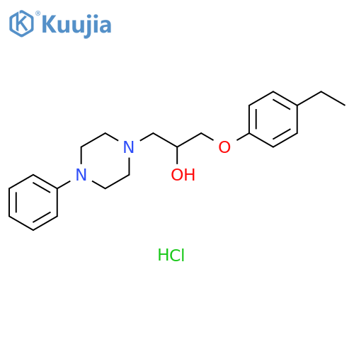 1-(4-Ethylphenoxy)-3-(4-phenylpiperazin-1-yl)propan-2-ol Dihydrochloride structure