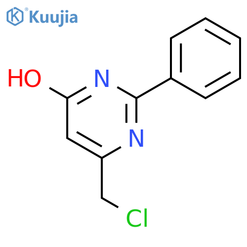 6-(Chloromethyl)-2-phenylpyrimidin-4-ol structure