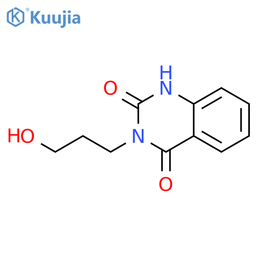 3-(3-hydroxypropyl)-1,2,3,4-tetrahydroquinazoline-2,4-dione structure