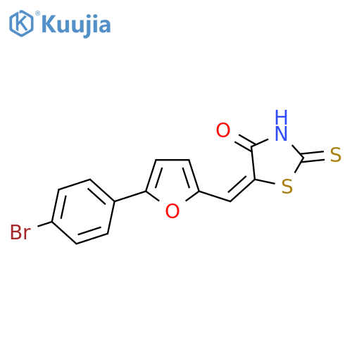(Z)-5-((5-(4-Bromophenyl)furan-2-yl)methylene)-2-thioxothiazolidin-4-one structure