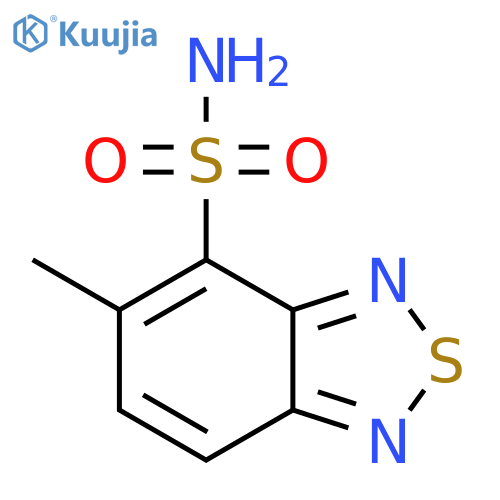 5-Methyl-2,1,3-benzothiadiazole-4-sulfonamide structure