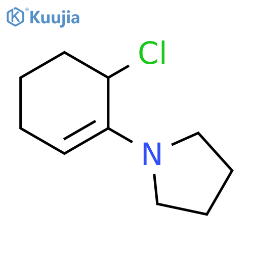 Pyrrolidine, 1-(6-chloro-1-cyclohexen-1-yl)- structure