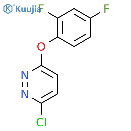 3-Chloro-6-(2,4-difluorophenoxy)pyridazine structure