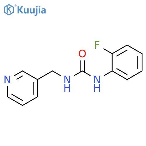 3-(2-fluorophenyl)-1-(pyridin-3-yl)methylurea structure
