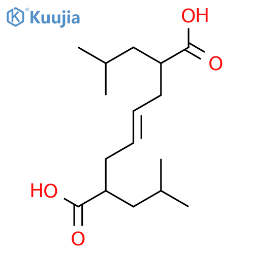 4-Octenedioic acid, 2,7-bis(2-methylpropyl)- structure