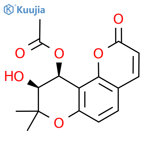(±)-Monoacetyl-cis-khellactone structure
