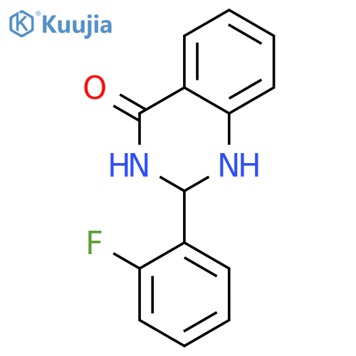 2-(2-fluorophenyl)-1,2,3,4-tetrahydroquinazolin-4-one structure