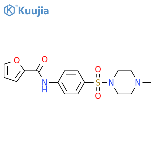 N-{4-(4-methylpiperazin-1-yl)sulfonylphenyl}furan-2-carboxamide structure