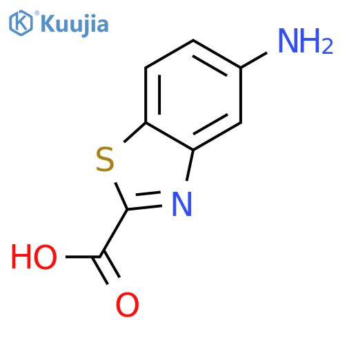 2-Benzothiazolecarboxylicacid, 5-amino- structure