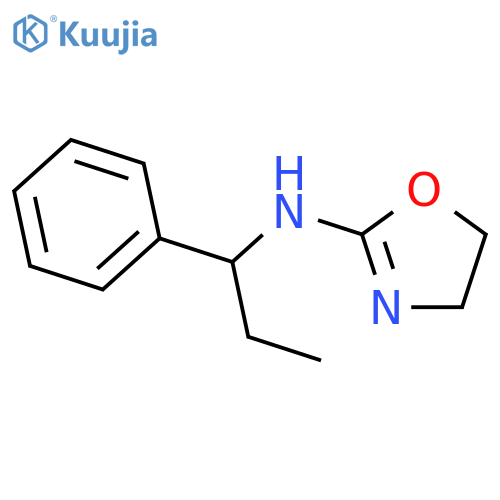 N-(1-phenylpropyl)-4,5-dihydro-1,3-oxazol-2-amine structure