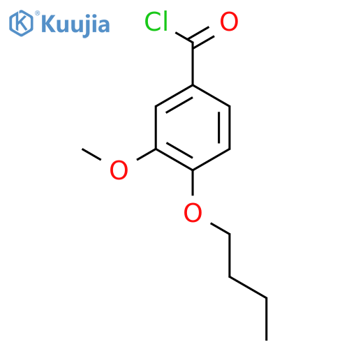 4-butoxy-3-methoxybenzoyl Chloride structure