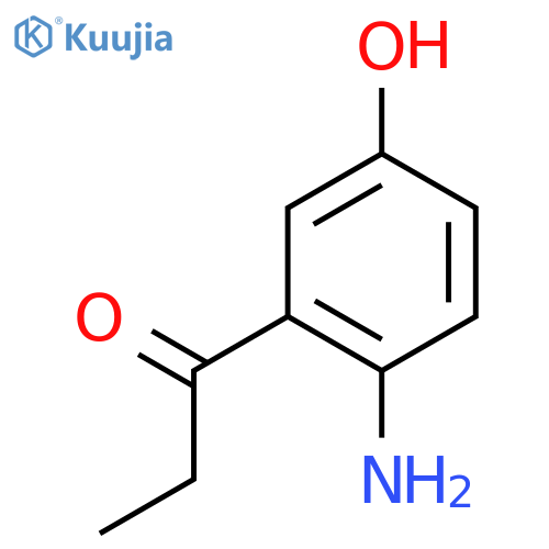 1-(2-Amino-5-hydroxyphenyl)propan-1-one structure