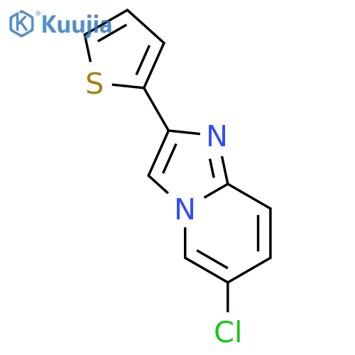 Imidazo[1,2-a]pyridine,6-chloro-2-(2-thienyl)- structure