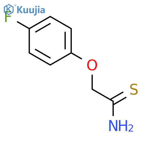 2-(4-fluorophenoxy)ethanethioamide structure