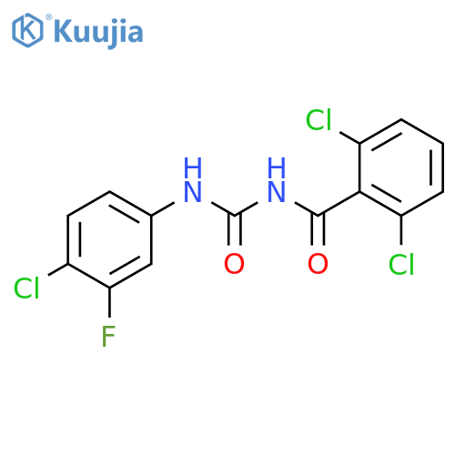Benzamide, 2,6-dichloro-N-[[(4-chloro-3-fluorophenyl)amino]carbonyl]- structure