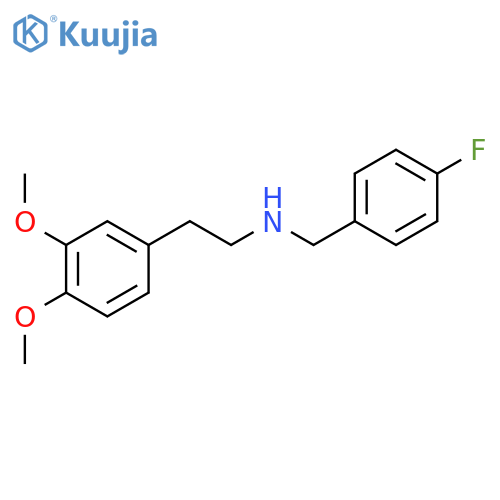 2-(3,4-Dimethoxyphenyl)-N-(4-fluorobenzyl)ethanamine structure